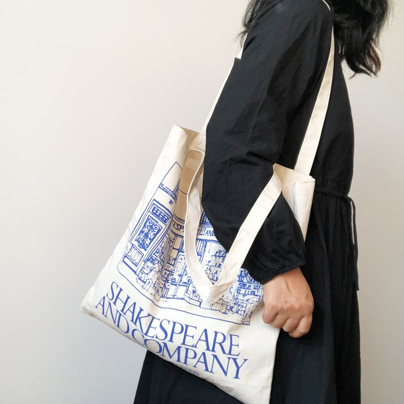 Shakespeare and Company bookstore Tote Bag for Sale by PetitePomelo